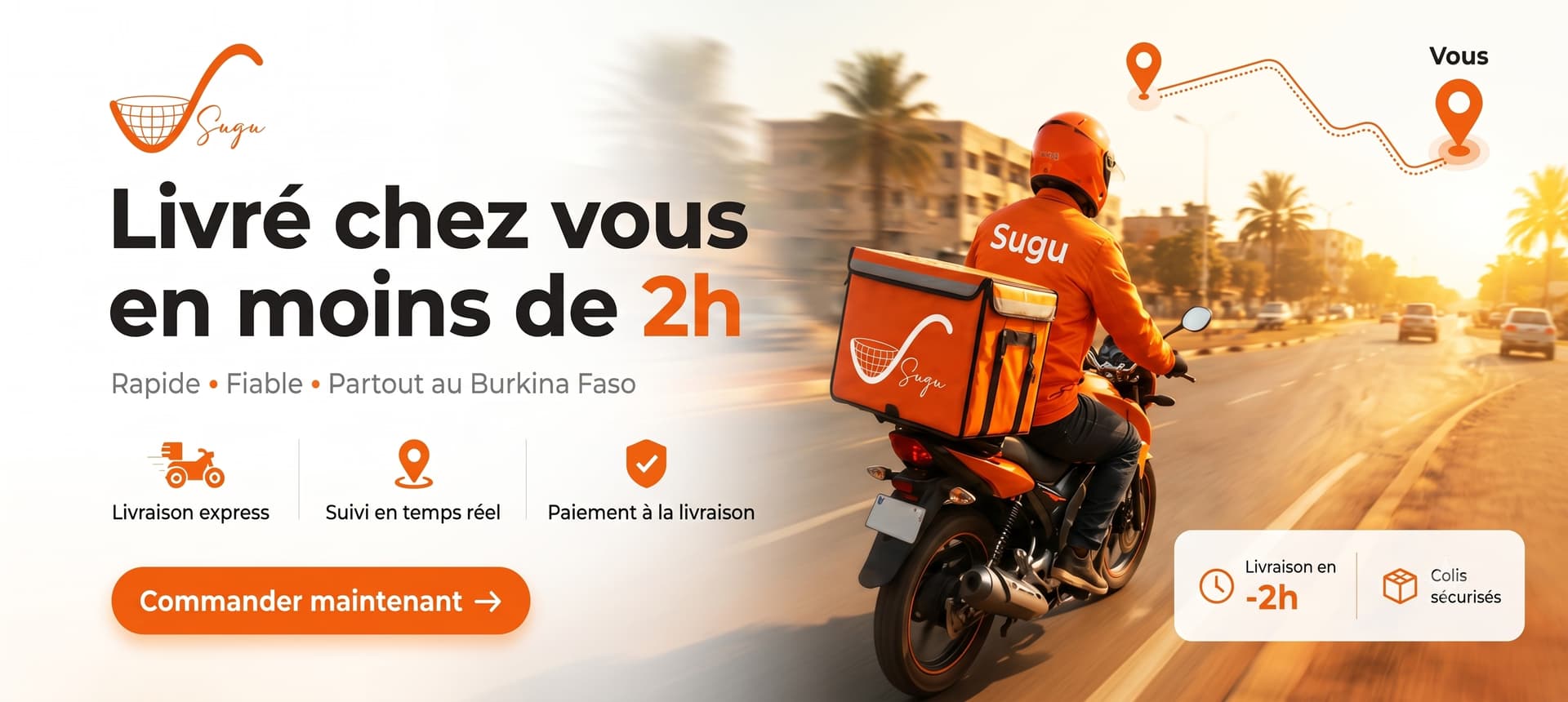 Livré chez vous en moins de 2h