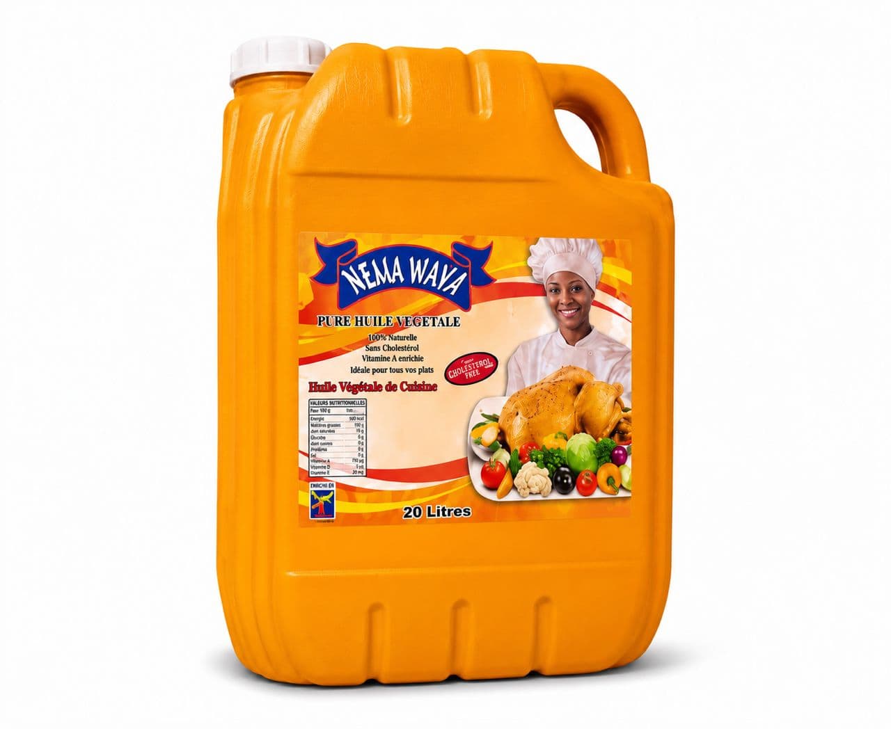 Huile Végétale Nema Waya 20 L – Huile Alimentaire Raffinée pour Cuisson et Friture Description courte